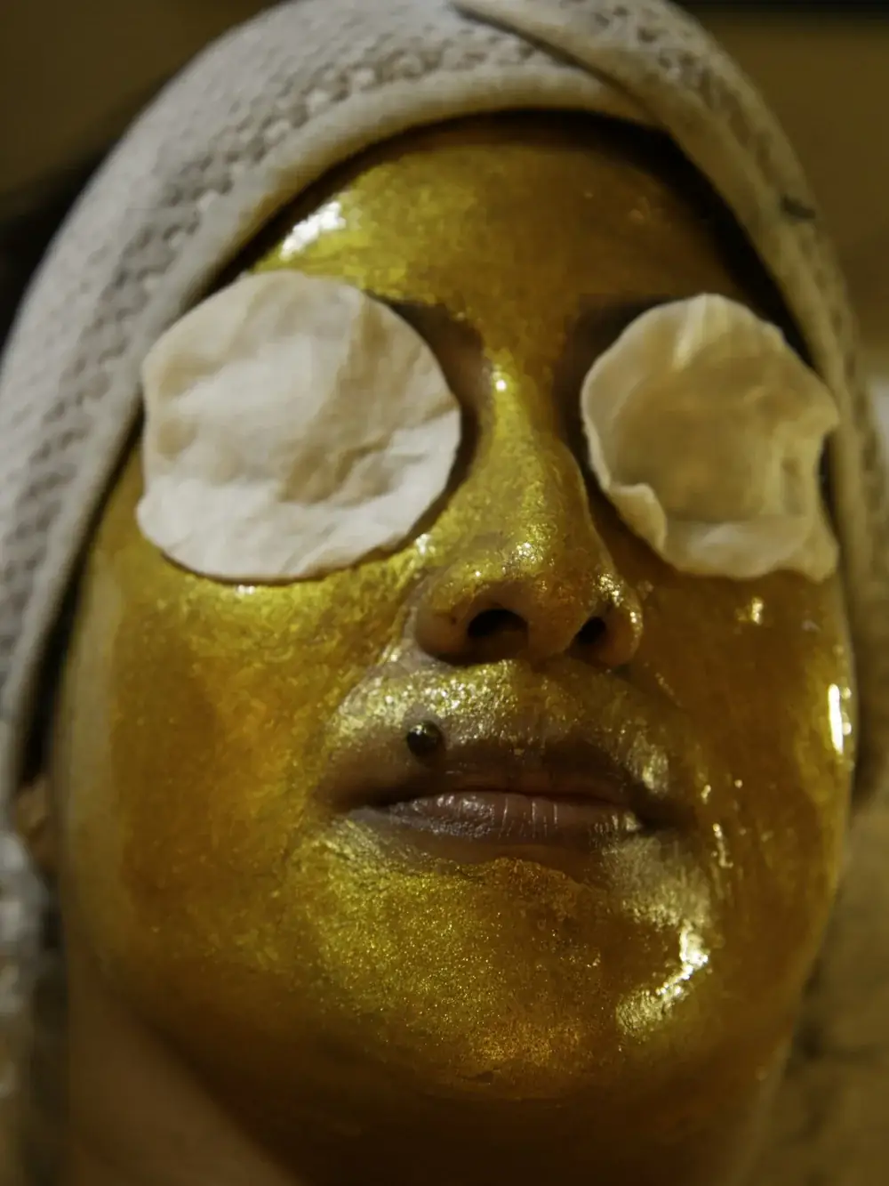Editorial portrait for facials