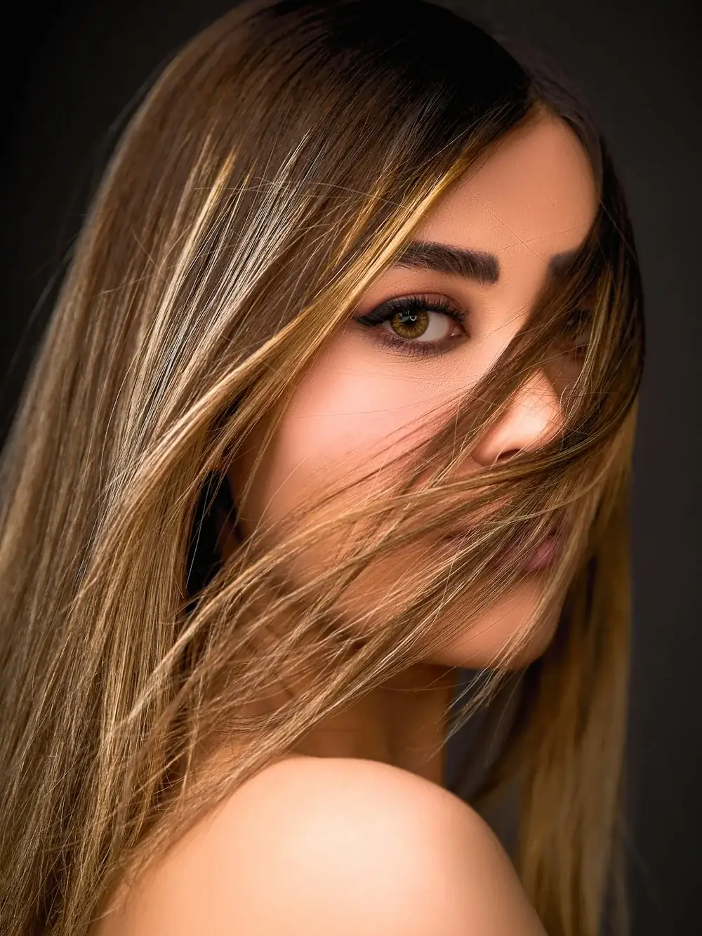 Editorial portrait for scalp micropigmentation